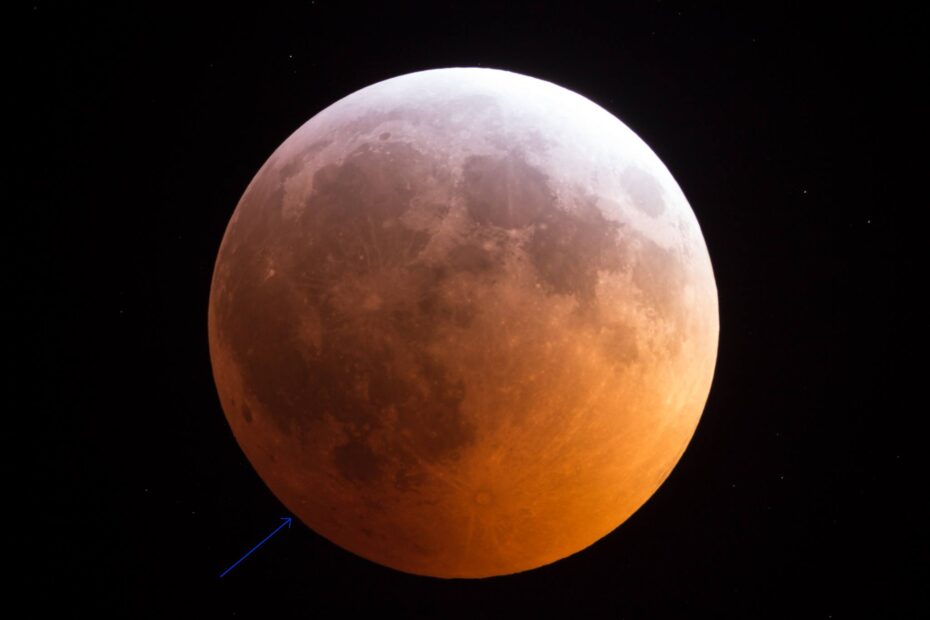 Total Lunar Eclipse - meteorite impact 20-01-19